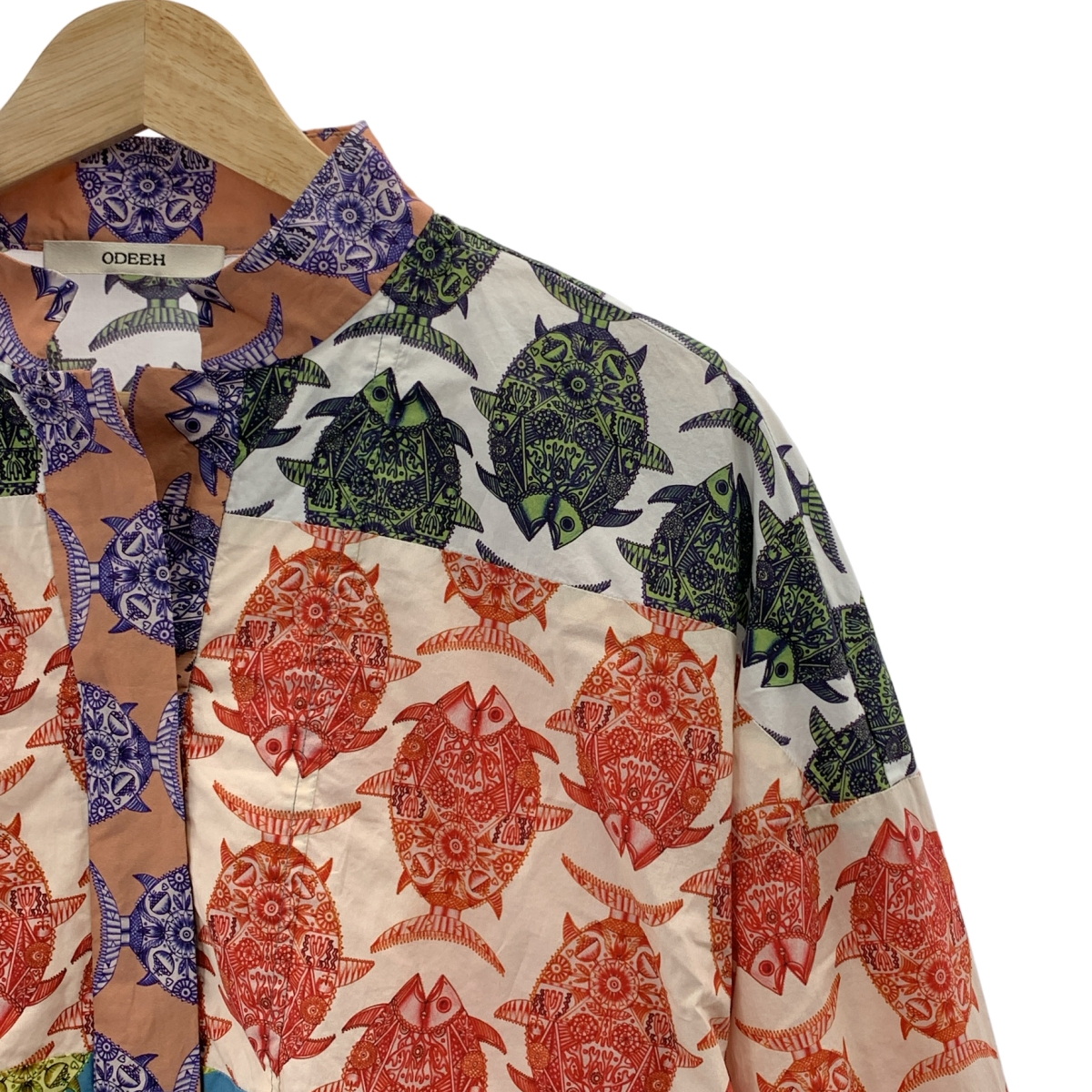 その他 総柄 パッチ ボリュームスリーブ ドレス ワンピース