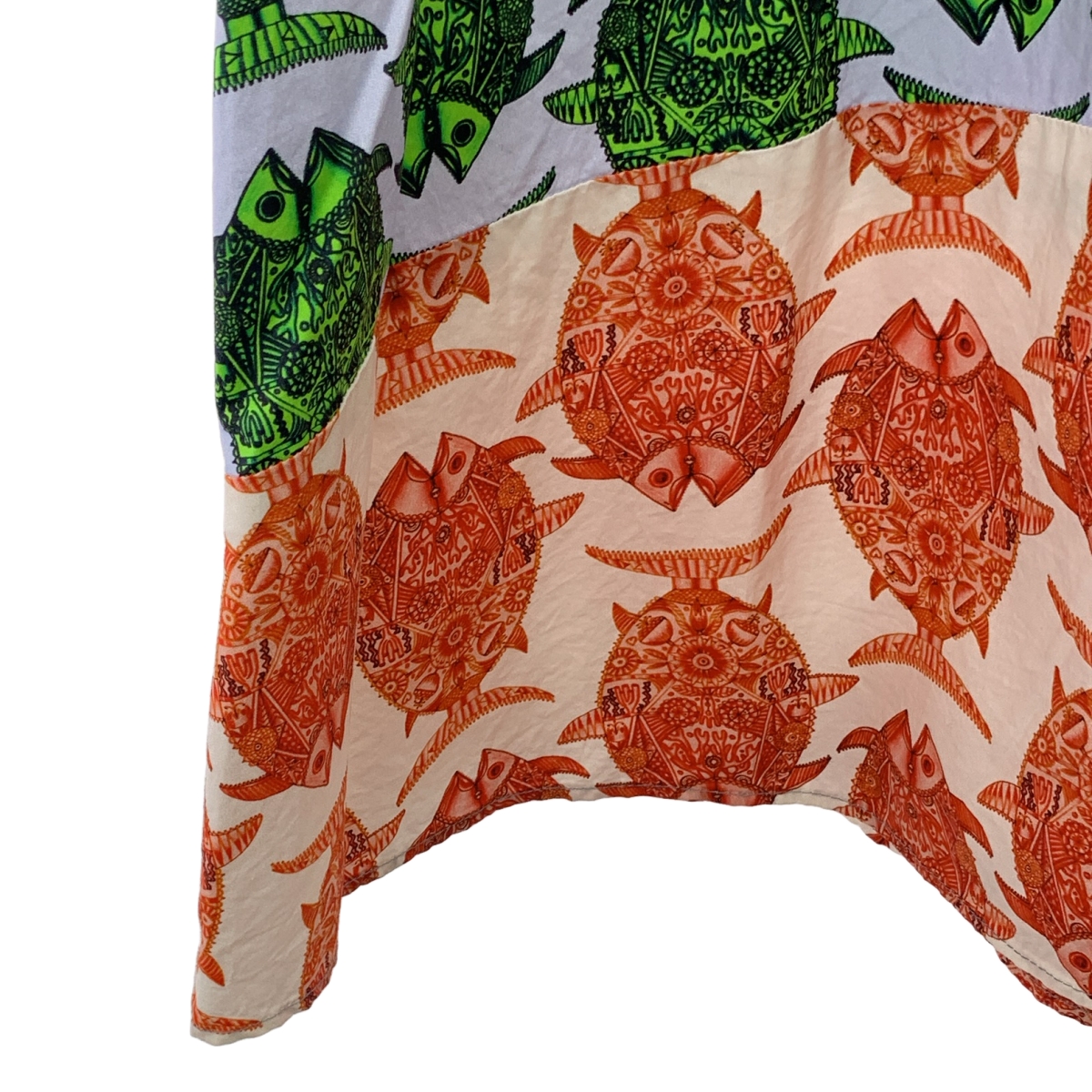 その他 総柄 パッチ ボリュームスリーブ ドレス ワンピース