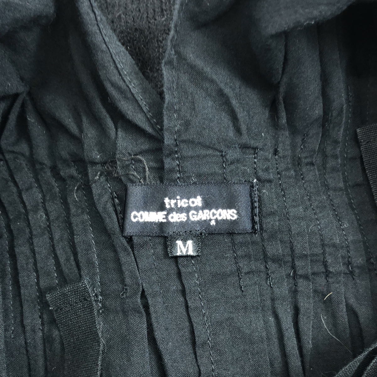 tricot COMME des GARCONS / トリココムデギャルソン 製品洗い ニット 切替 ショートスリーブ トップス