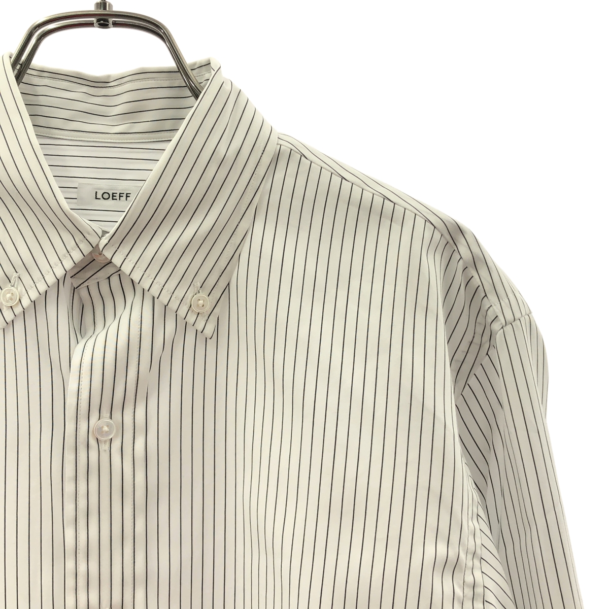 LOEFF / ロエフ コットン ブロード ストライプ ボックスシャツ