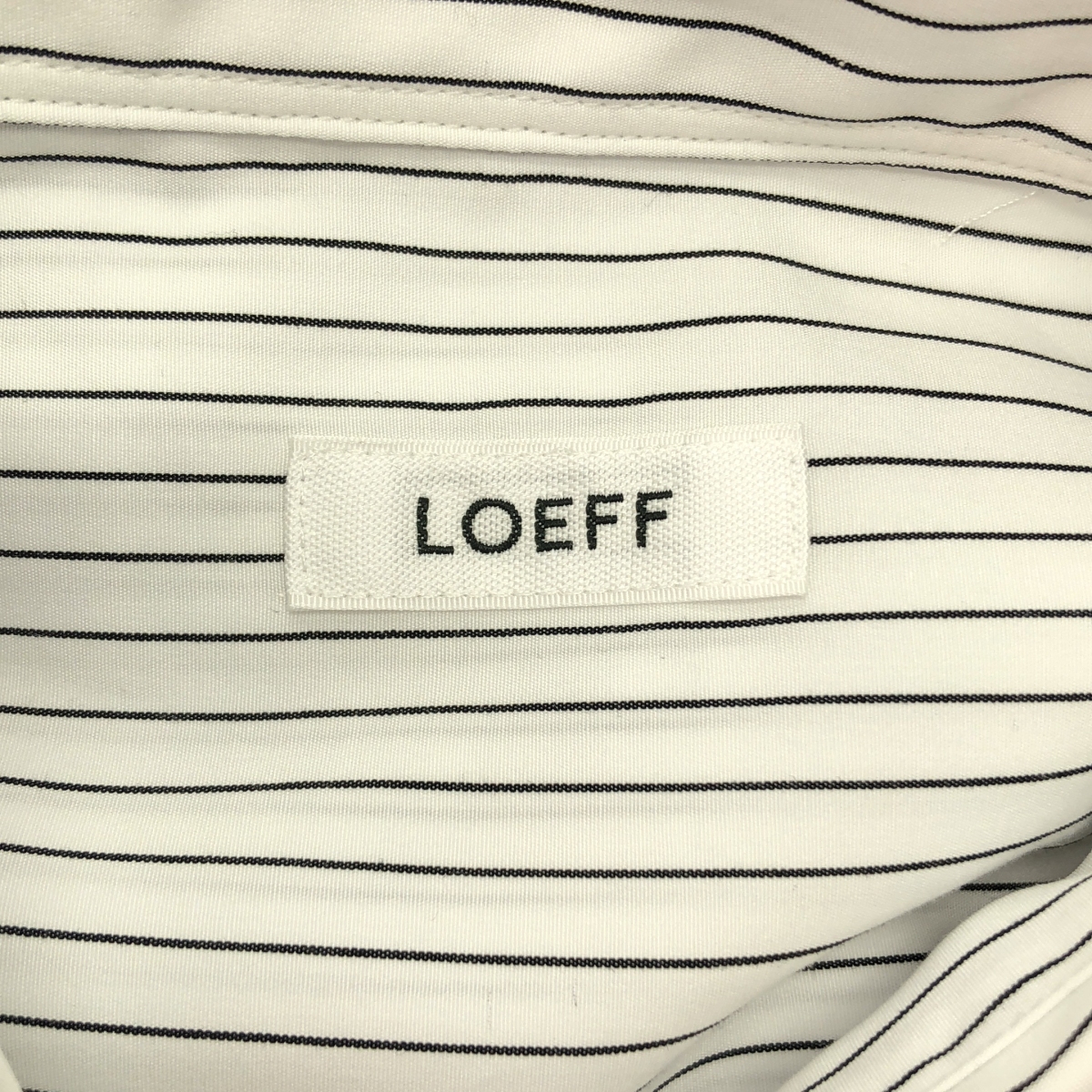 LOEFF / ロエフ コットン ブロード ストライプ ボックスシャツ
