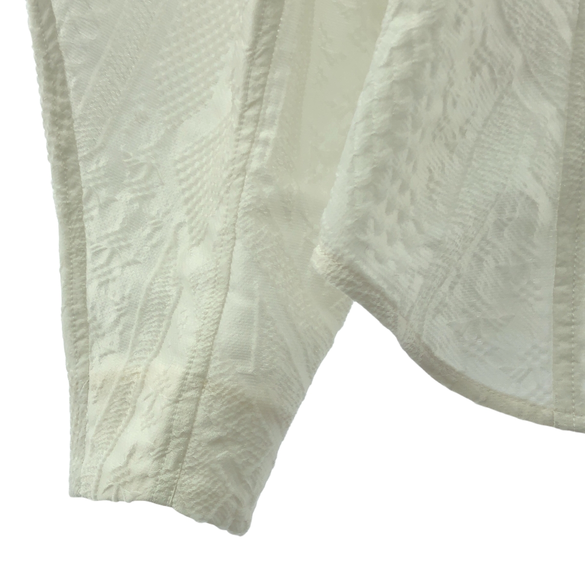 Mame Kurogouchi / マメクロゴウチ Traditinal Patrern Jacquard Top / ジャガード ボリュームスリーブ ブラウス