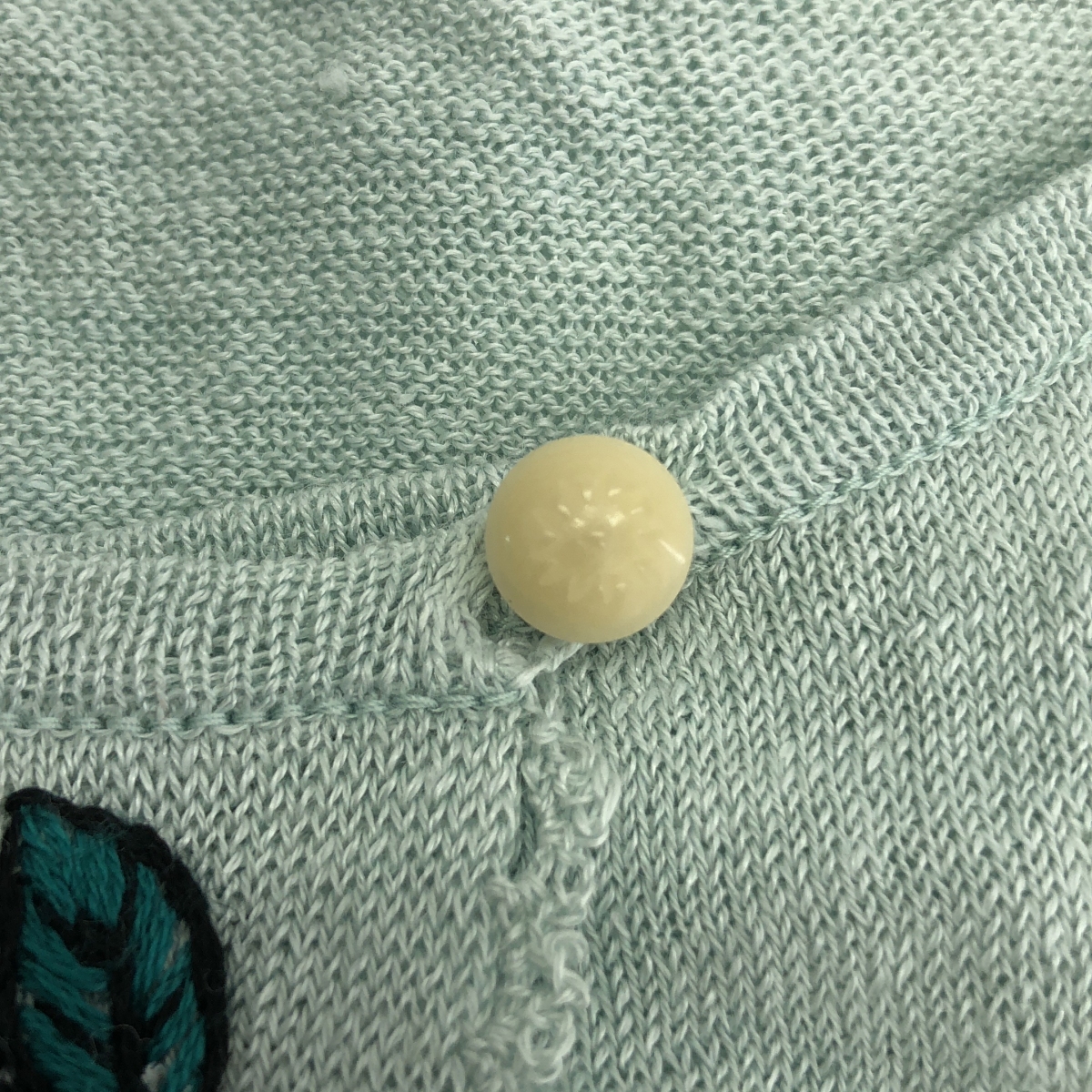 mina perhonen / ミナペルホネン rosy / リネン エンブロイダリー ニット ベスト