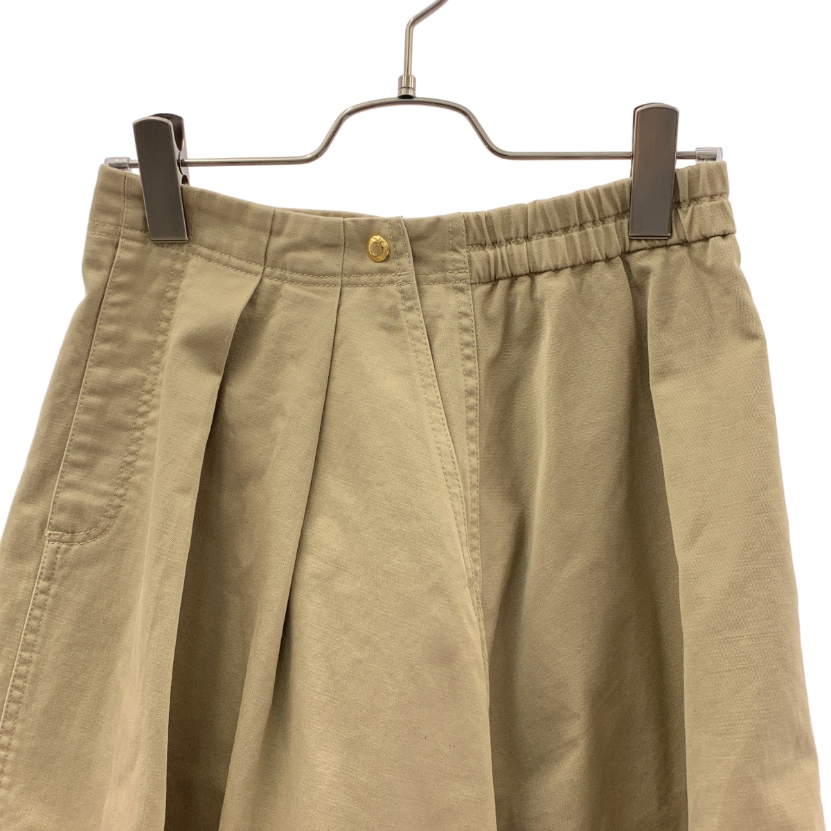 Drawer / ドゥロワー ワンポイントロゴ ドローストリング コットンバイオウォッシュタックスカート