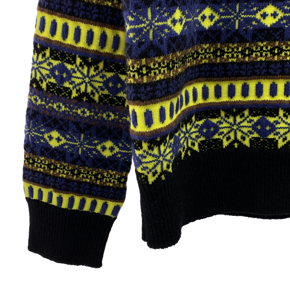 kolor / カラー チュールドッキング フェアアイル ニット