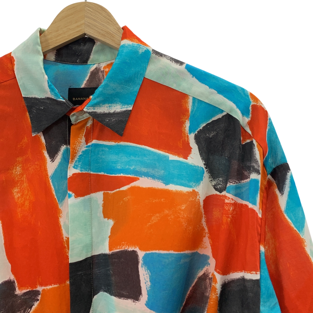 BANANATIME / バナナタイム シルク 総柄 ロング シャツ コート