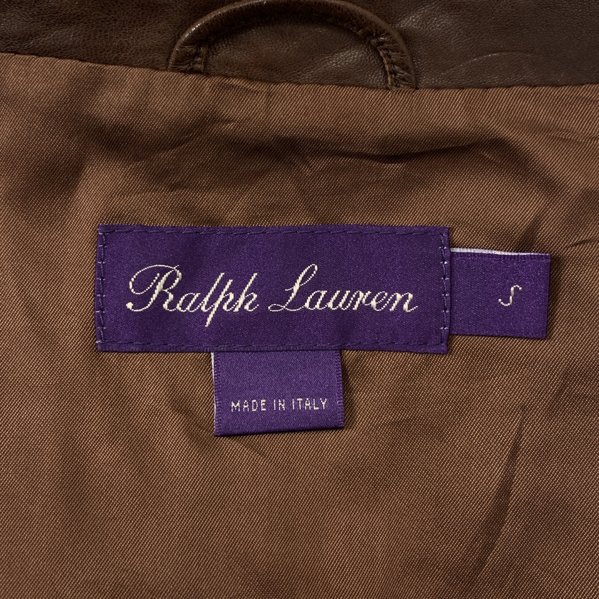 RALPH LAUREN PURPLE LABEL / ラルフローレンパープルレーベル 羊革 ラムレザー ジップ ジャケット / 総裏地