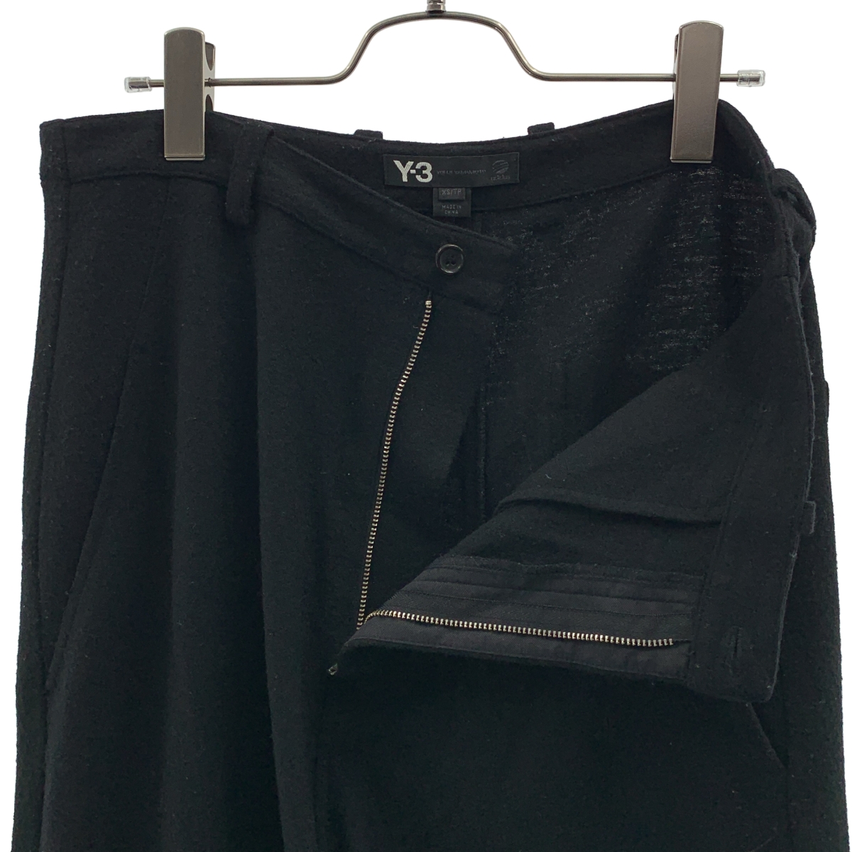 Y-3 / ワイスリー ウール ロゴ ワイド サルエルパンツ