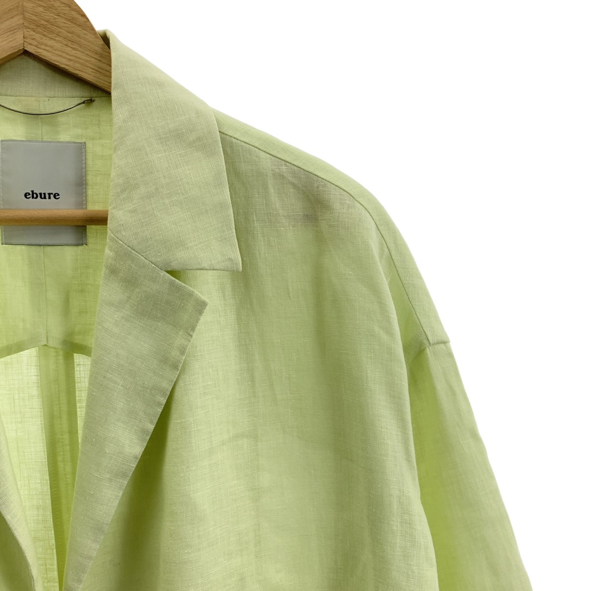 ebure / エブール ボタニカルリネン ドロップショルダージャケット
