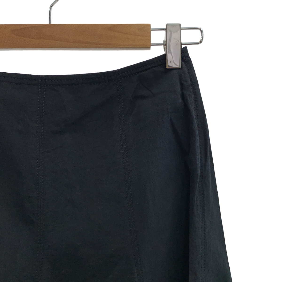 ATON / エイトン コットン リネン シルク フレアスカート