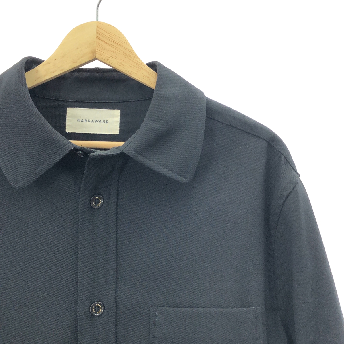 MARKAWARE / マーカウェア OVER SHIRT / ロゴボタン オーバーシャツ