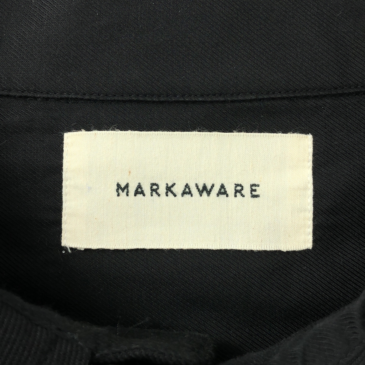 MARKAWARE / マーカウェア OVER SHIRT / ロゴボタン オーバーシャツ