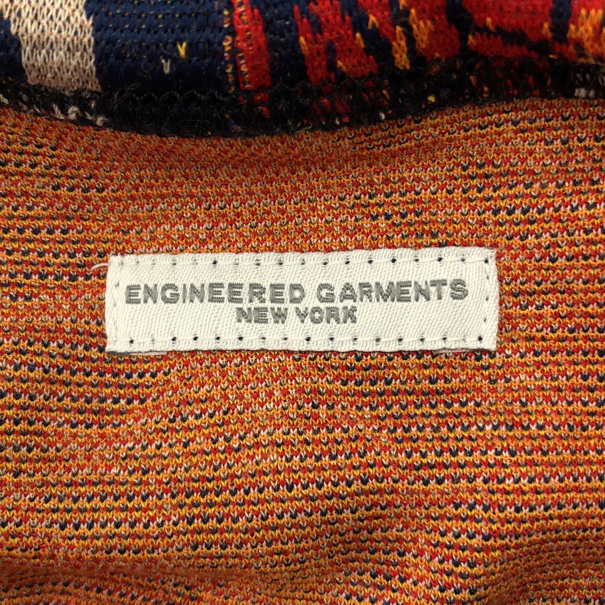 Engineered Garments / エンジニアドガーメンツ Hoody - Sunflower Knit / 総柄 ジャガード ニット ベスト フーディ