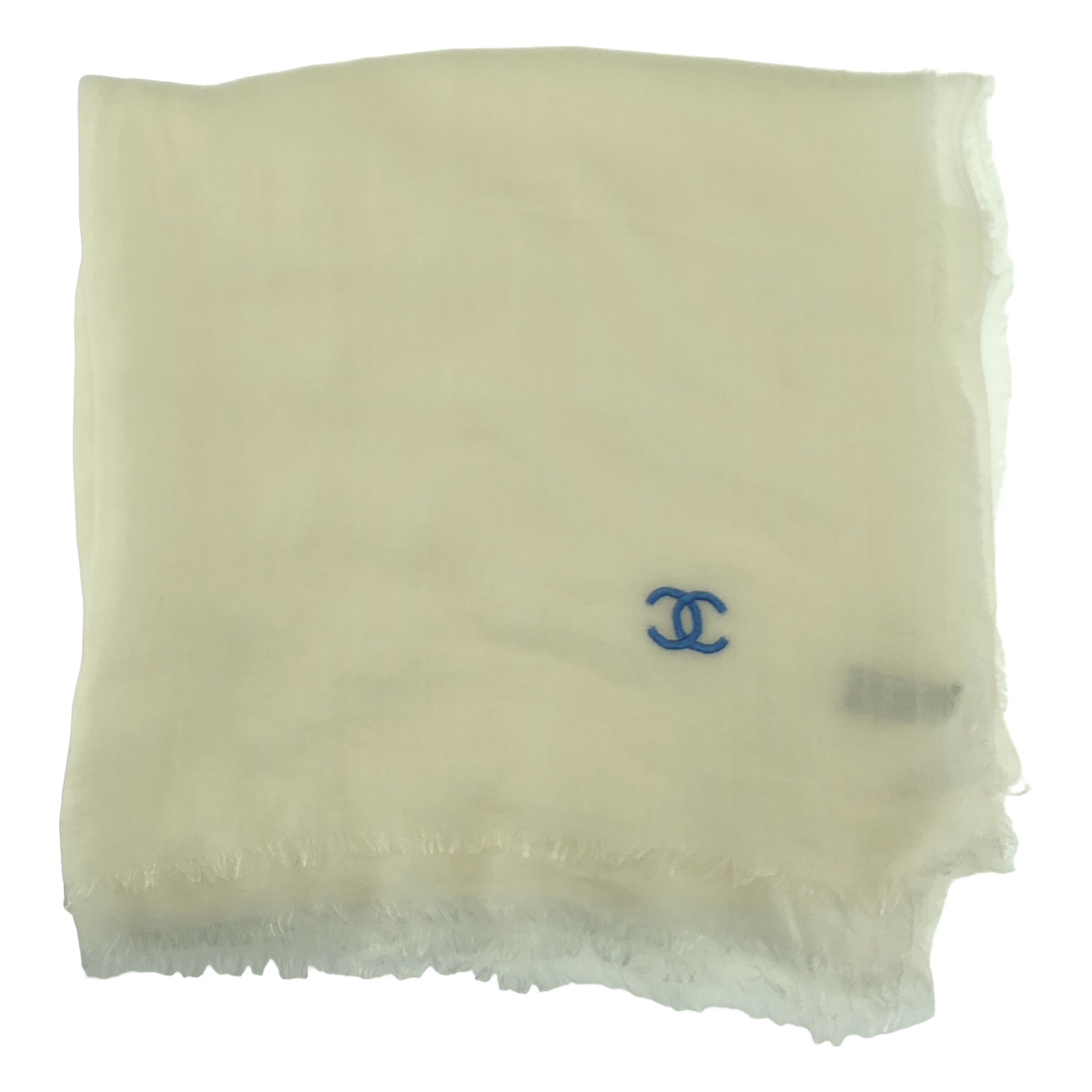 CHANEL / シャネル ココマーク エンブロイダリー フリンジ ロング ストール