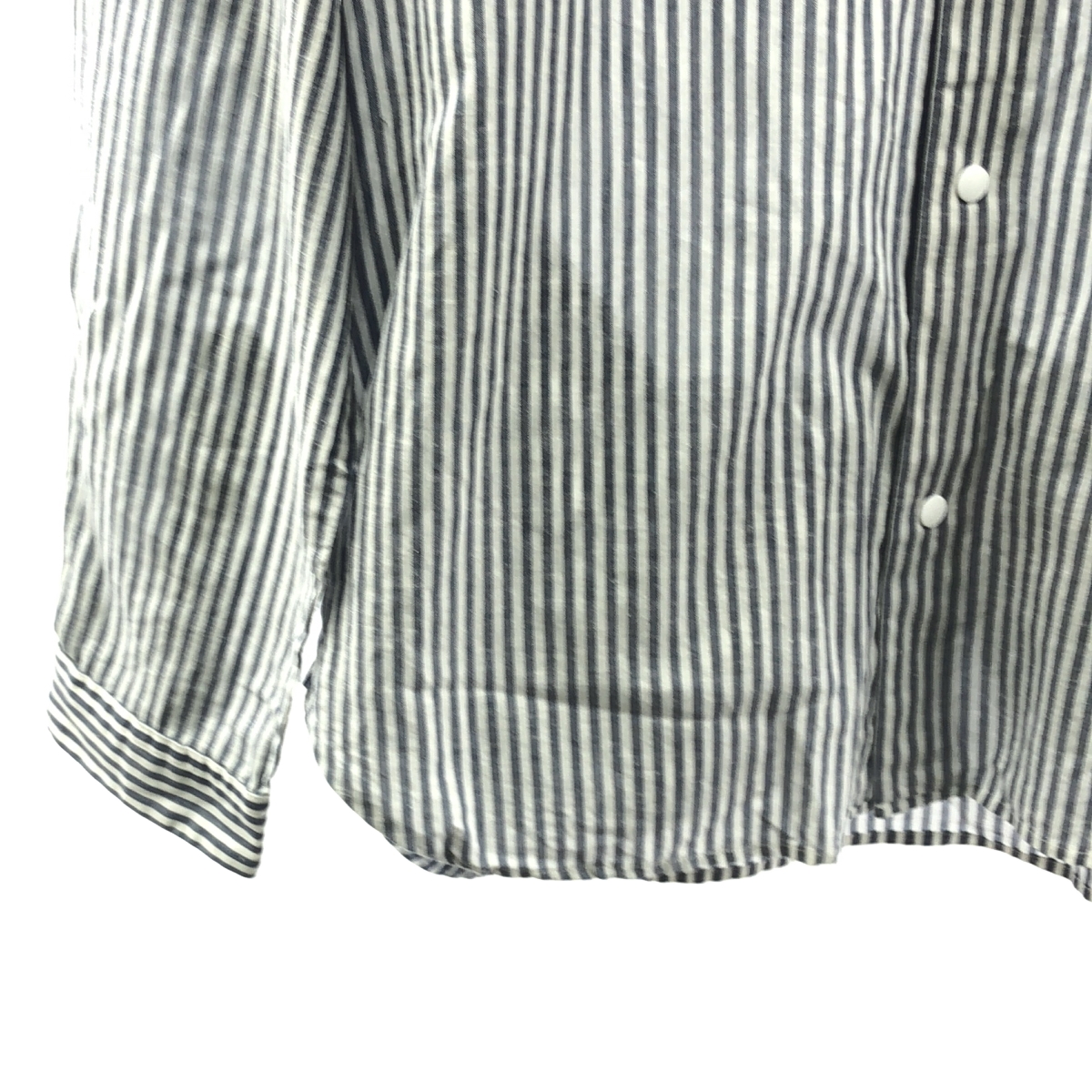 YAECA / ヤエカ ストライプ ポケット付き シャツ