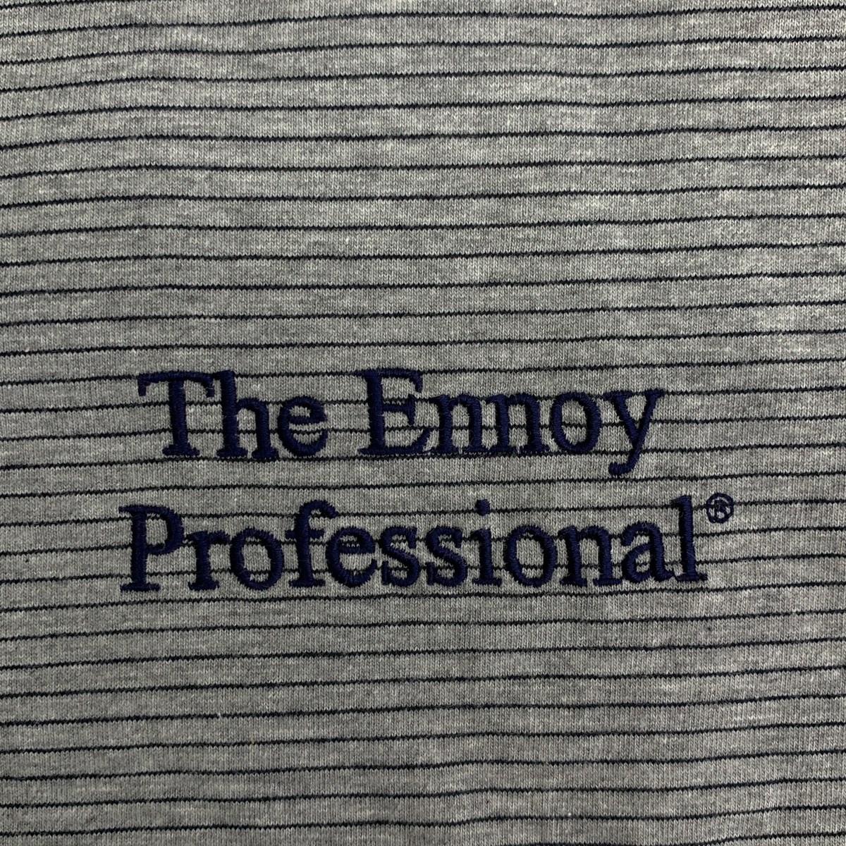 The Ennoy Professional / ザエンノイプロフェッショナル L/S Border T-Shirt / ボーダー エンブロイダリーロゴ クルーネック カットソー
