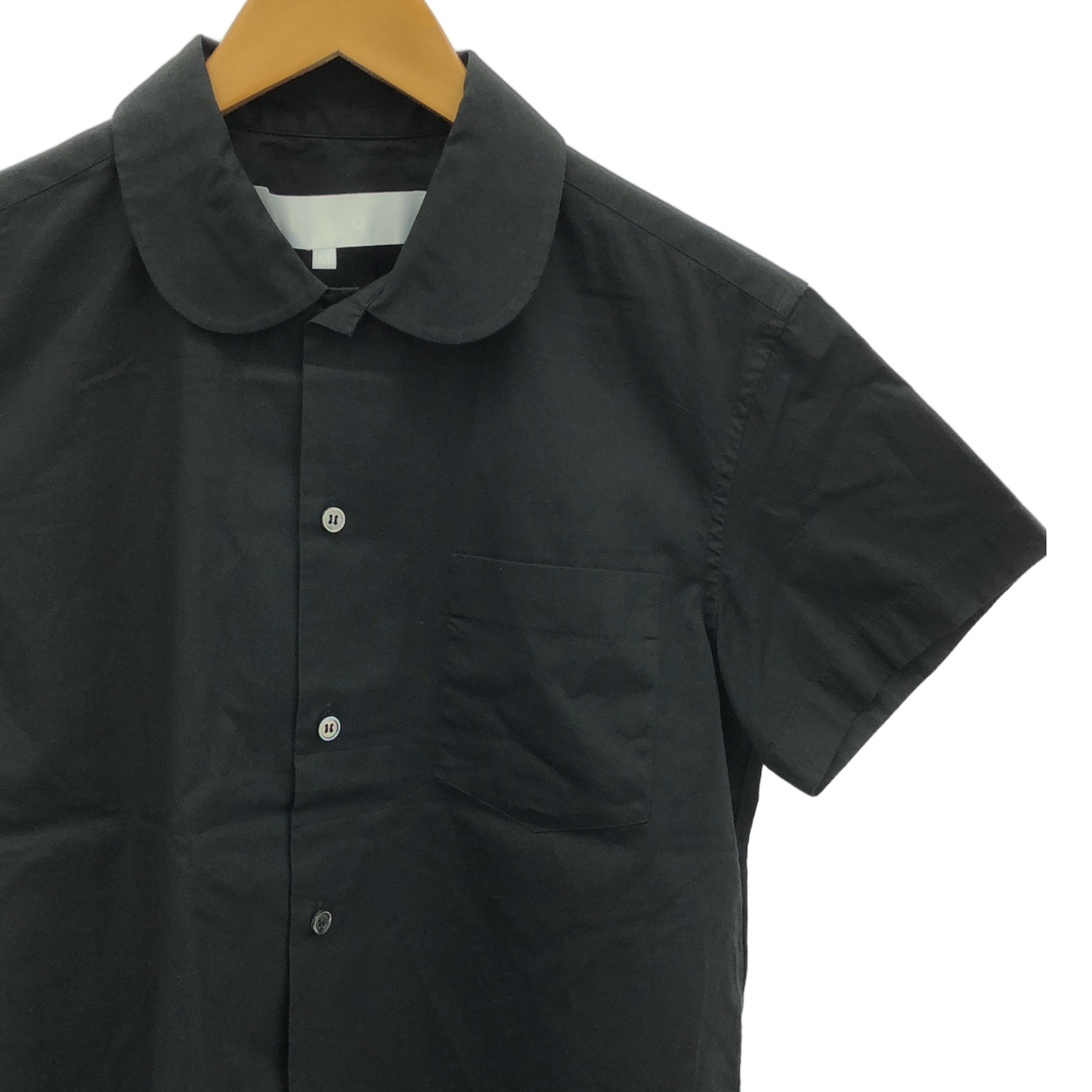 tao COMME des GARCONS / タオコムデギャルソン コットン ラウンドカラー 半袖シャツ