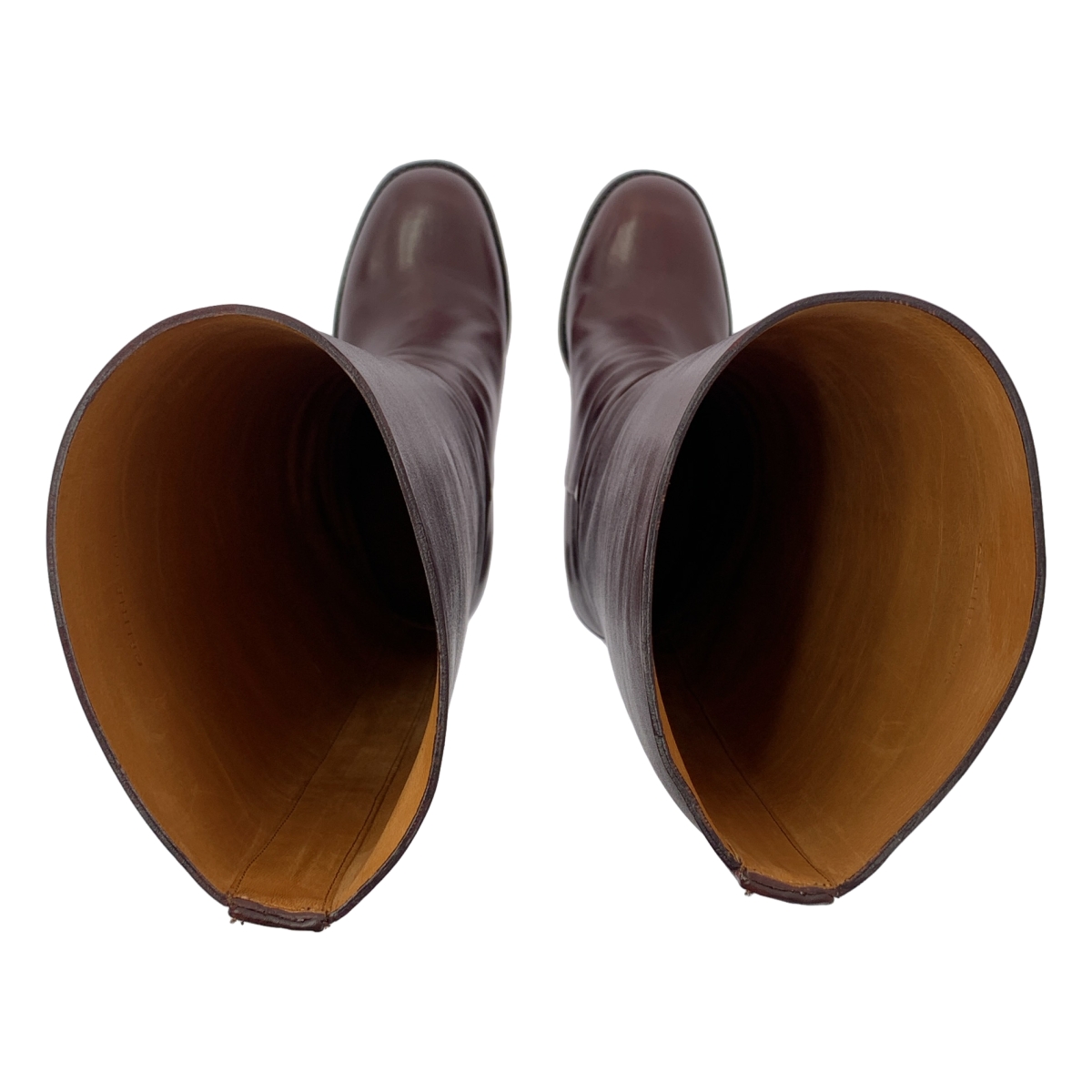 CELINE / セリーヌ by Phoebe Philo フィービー / レザー ラウンドトゥ チャンキーヒール ロングブーツ