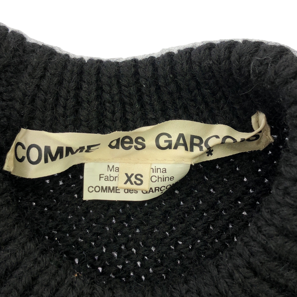 COMME des GARCONS / コムデギャルソン 変形 アシンメトリー リブ オーバー ニット ベスト