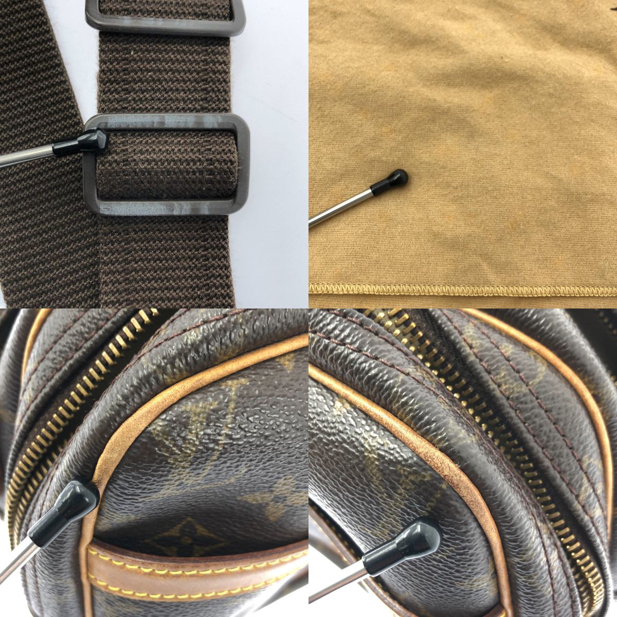 Louis Vuitton / ルイヴィトン M45254 / モノグラム リポーターPM / レザー ショルダーバッグ / ユニセックス