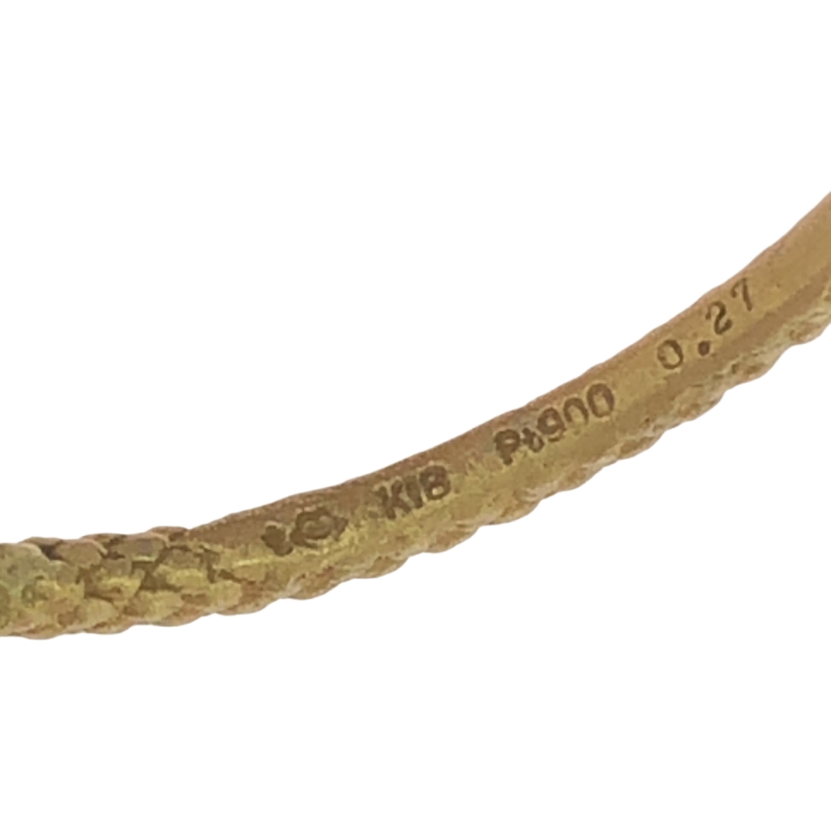 talkative / トーカティブ TYING RING K18YG Pt900 0.27ct ダイヤモンド プラチナ ゴールド リング