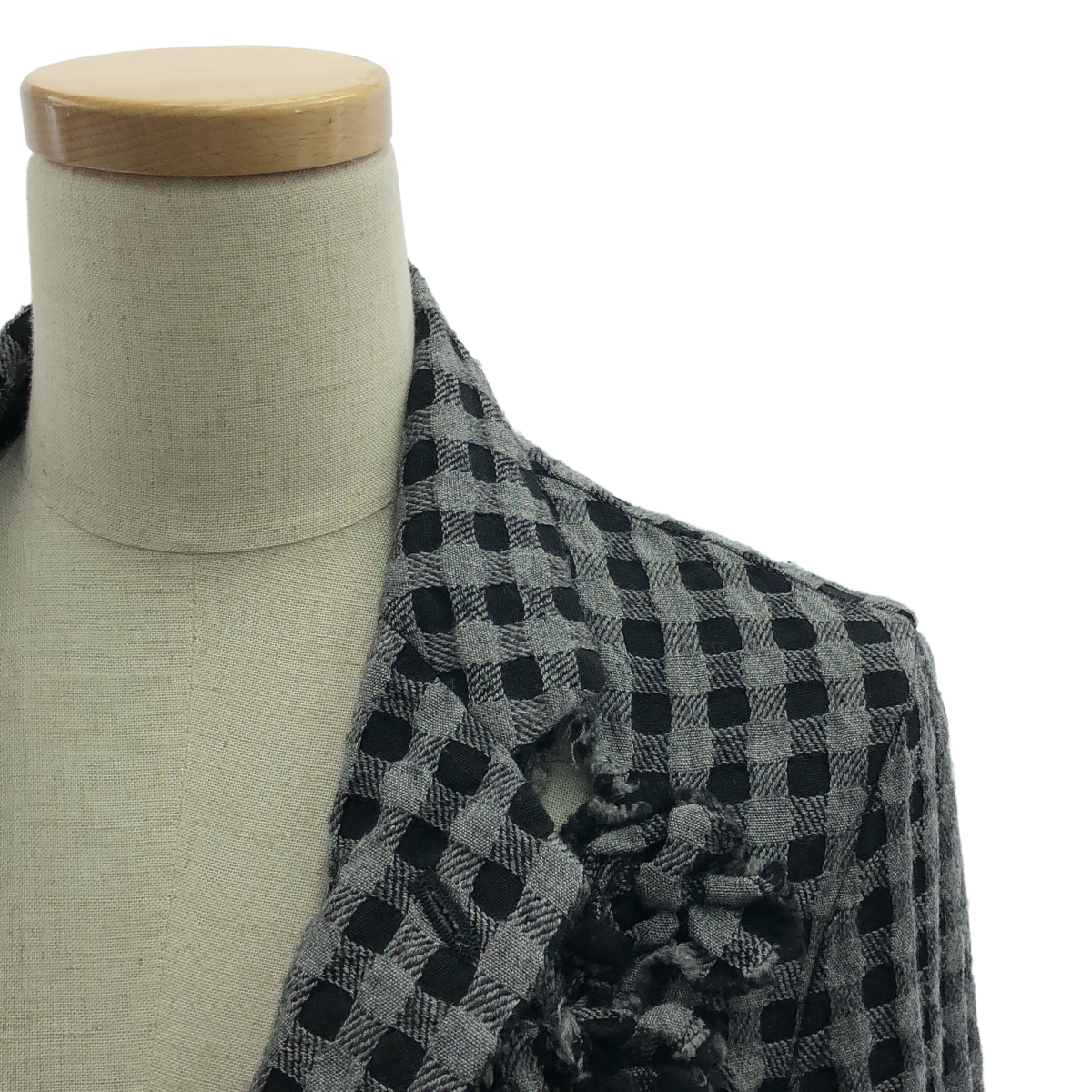 robe de chambre COMME des GARCONS / ローブドシャンブルコムデギャルソン フリル装飾 シングルジャケット
