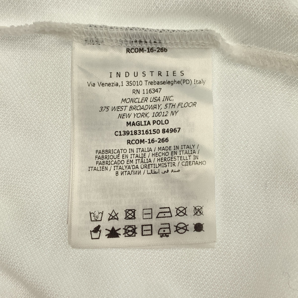 MONCLER / モンクレール MAGLIA POLO SHIRT ロゴワッペン 鹿の子 ポロシャツ