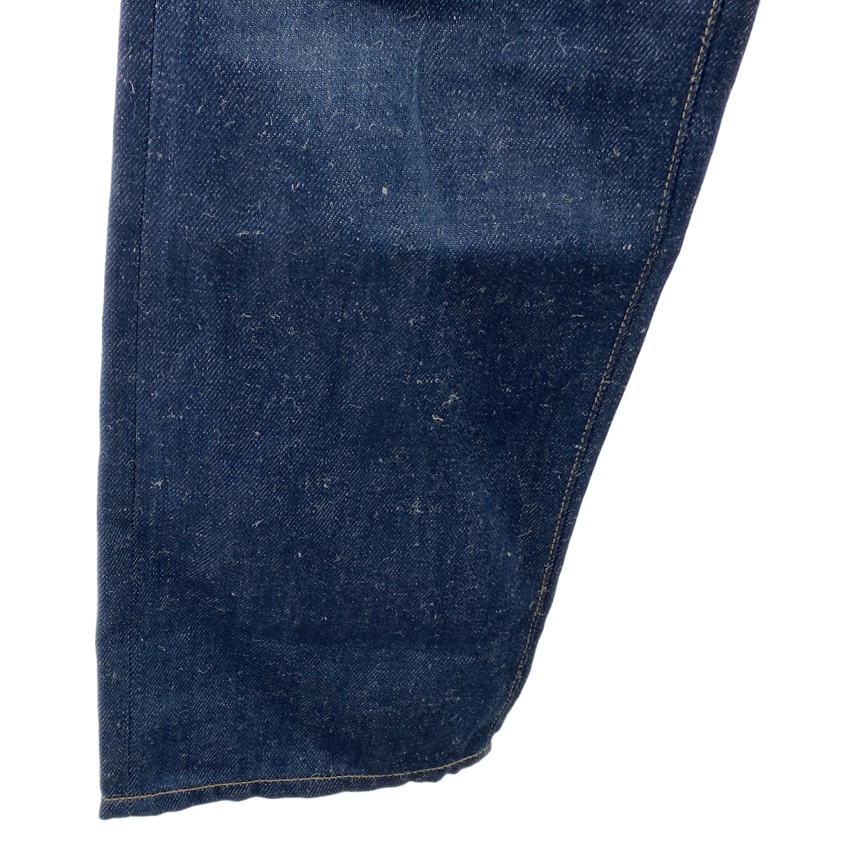 その他 コットン リネン シンチバック セルビッチ デニムパンツ