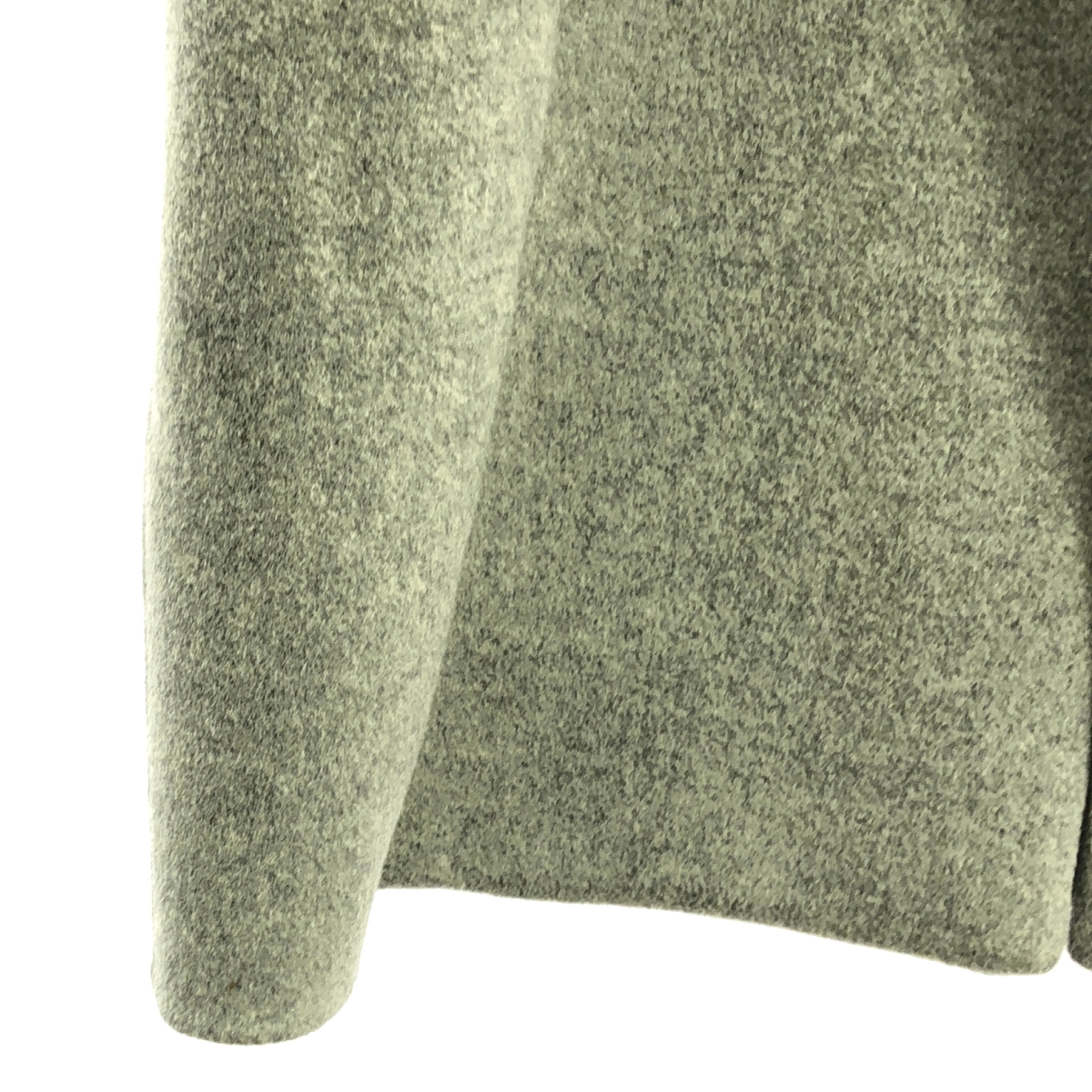 ENFOLD / エンフォルド ウール ソフトリバー ノーカラーコート