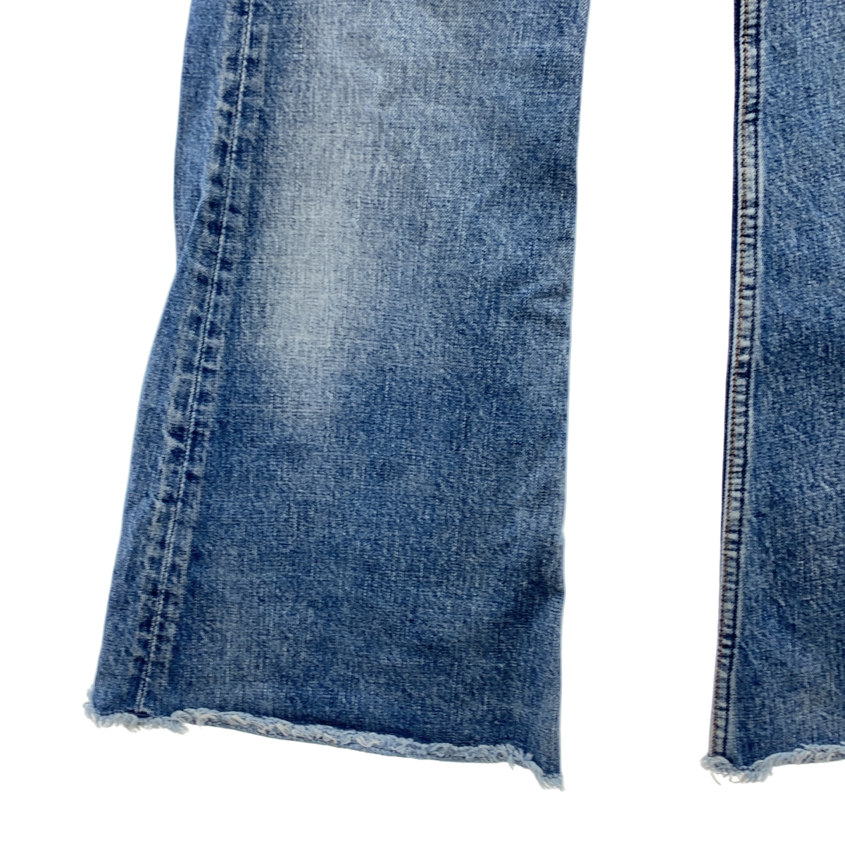 NOWOS / ノーウォス 切り替え カットオフ フレア デニムパンツ