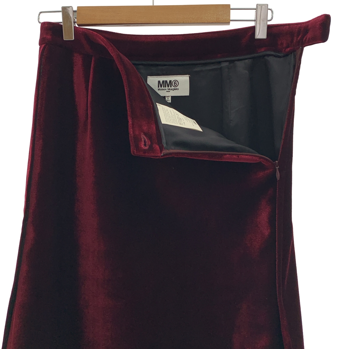 MM6 Maison Margiela / エムエムシックスメゾンマルジェラ ベルベット サイドスリット ロングスカート