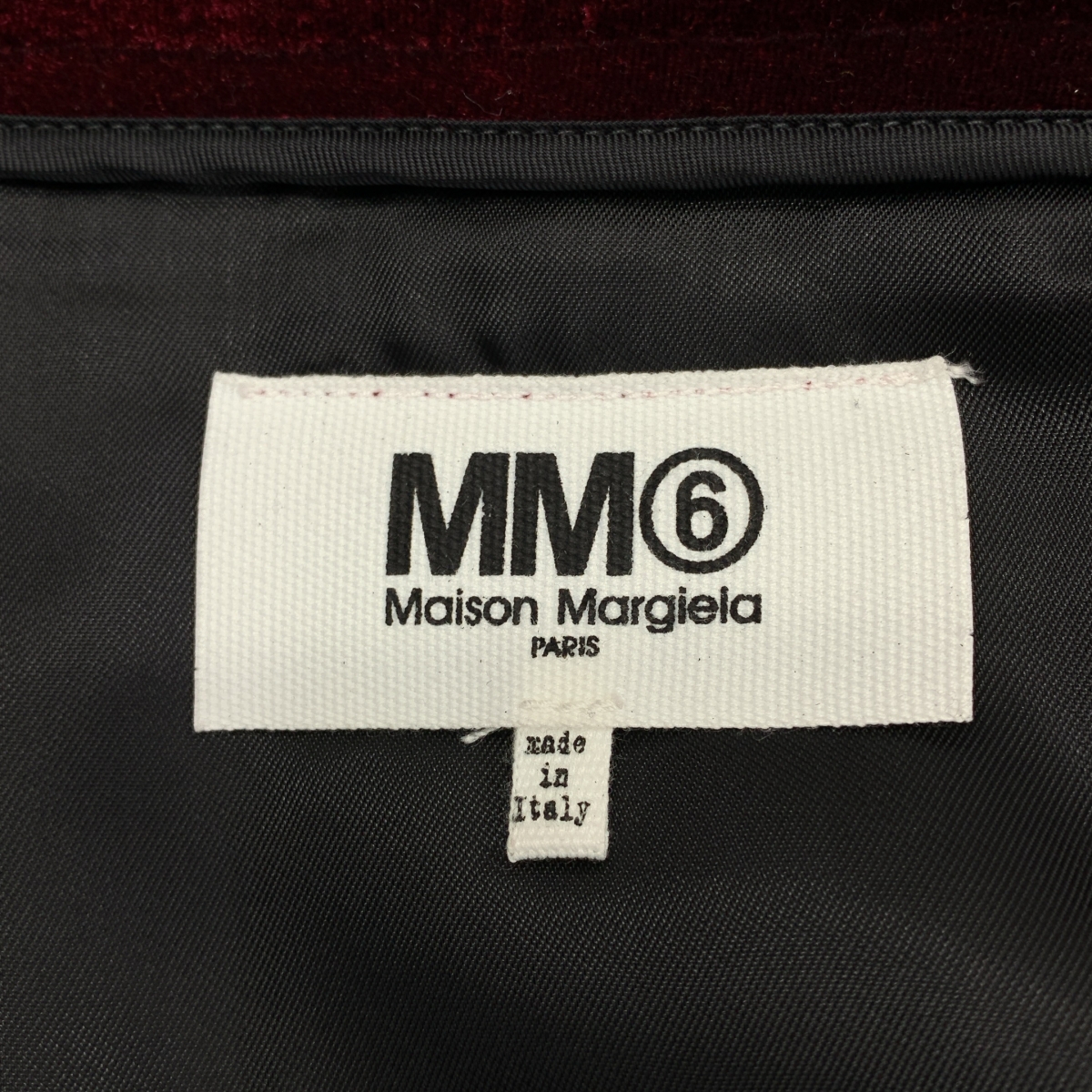 MM6 Maison Margiela / エムエムシックスメゾンマルジェラ ベルベット サイドスリット ロングスカート