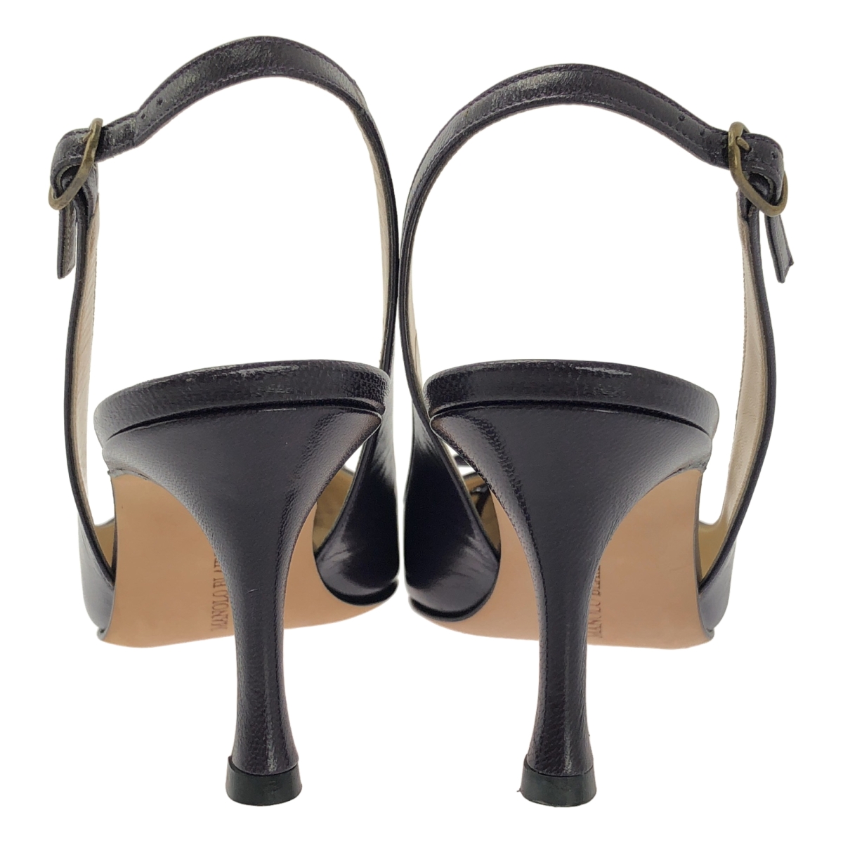 MANOLO BLAHNIK / マノロブラニク レースアップ ポインテッドトゥ パンプス