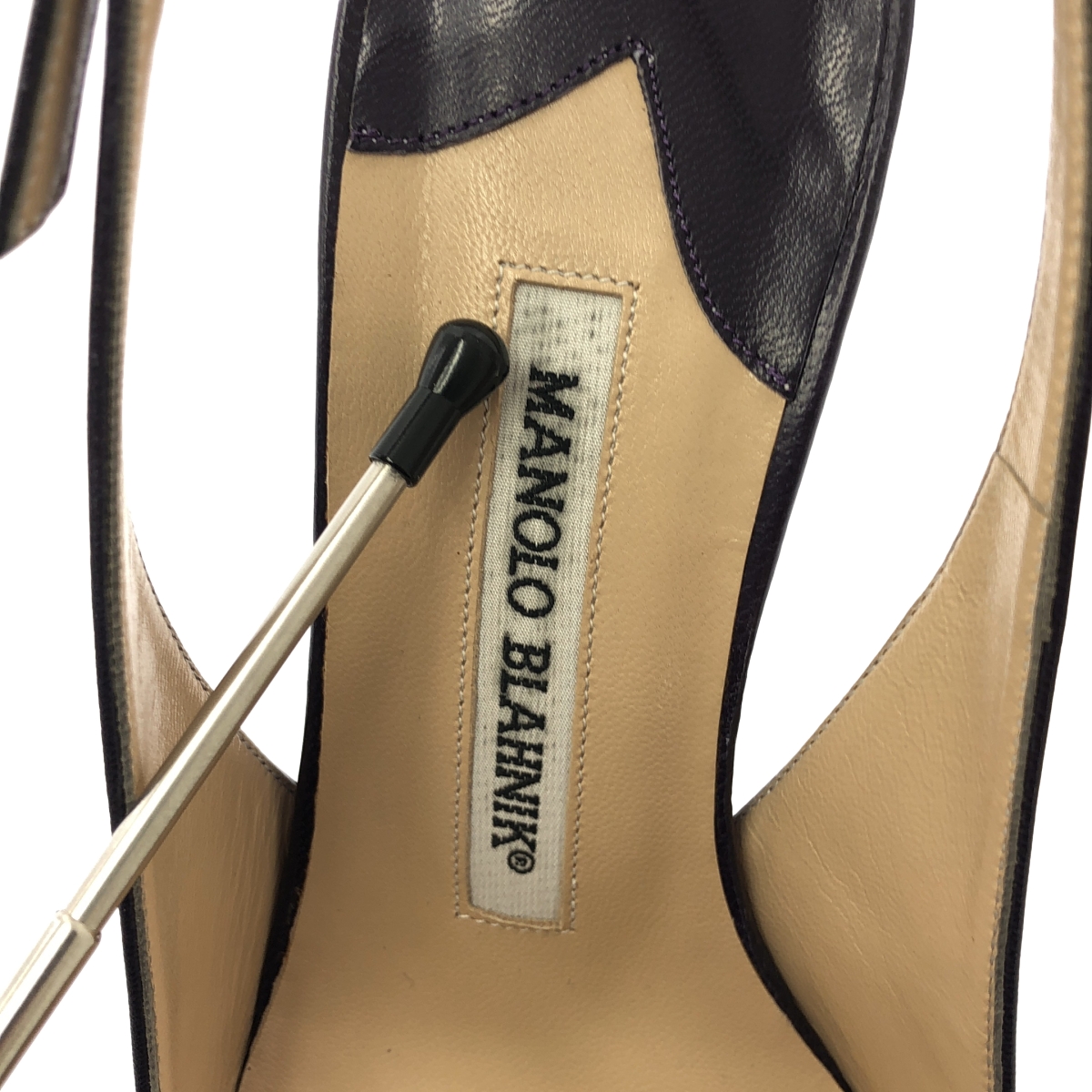 MANOLO BLAHNIK / マノロブラニク レースアップ ポインテッドトゥ パンプス