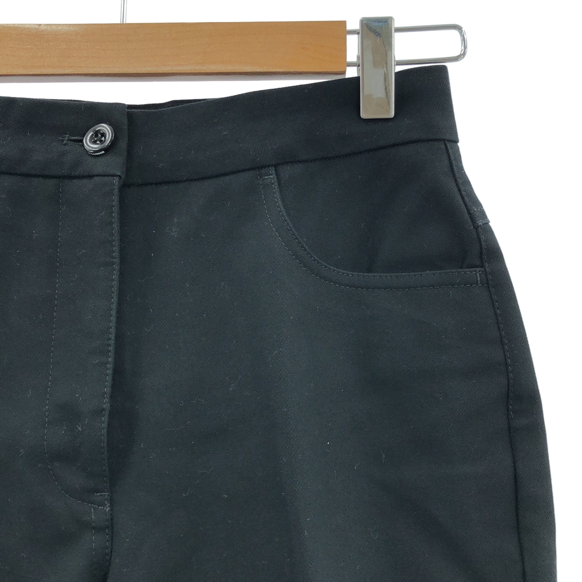 JIL SANDER / ジルサンダー BLACK COTTON PANTS コットン フレアパンツ