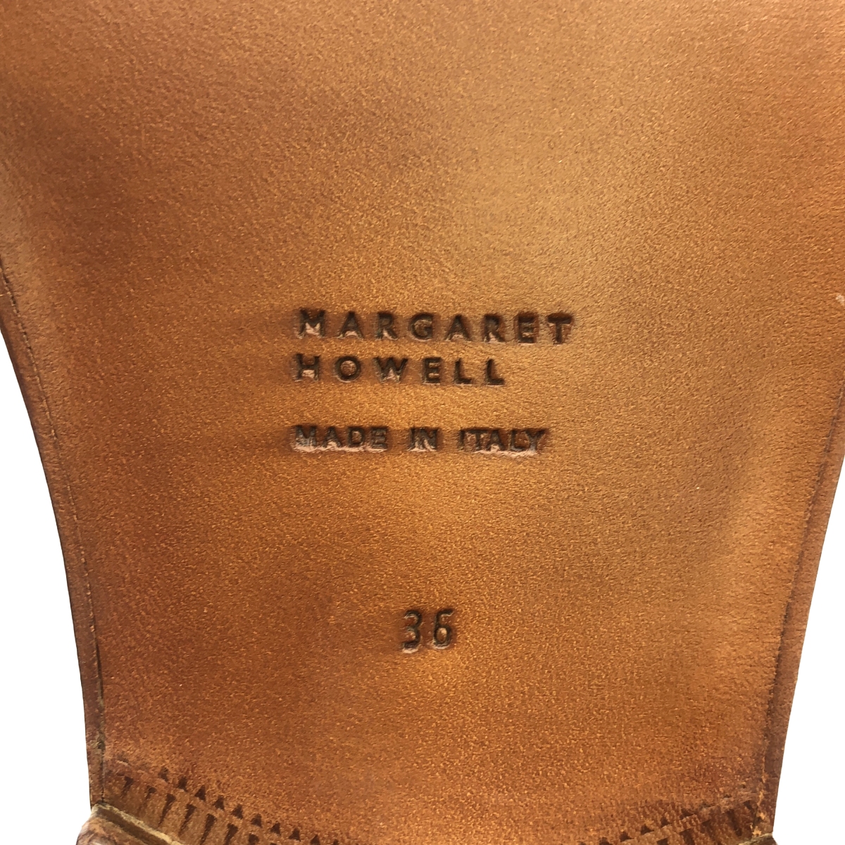 MARGARET HOWELL / マーガレットハウエル レザー ウイングチップ ドレスシューズ 革靴