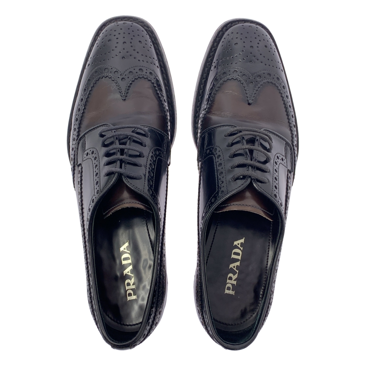 PRADA / プラダ レザー ウイングチップ ドレスシューズ