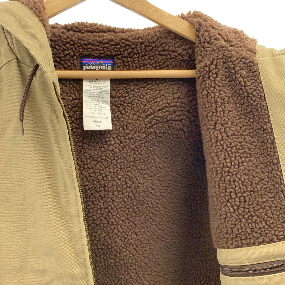 Patagonia / パタゴニア ラインドキャンバス ボア フーディジャケット