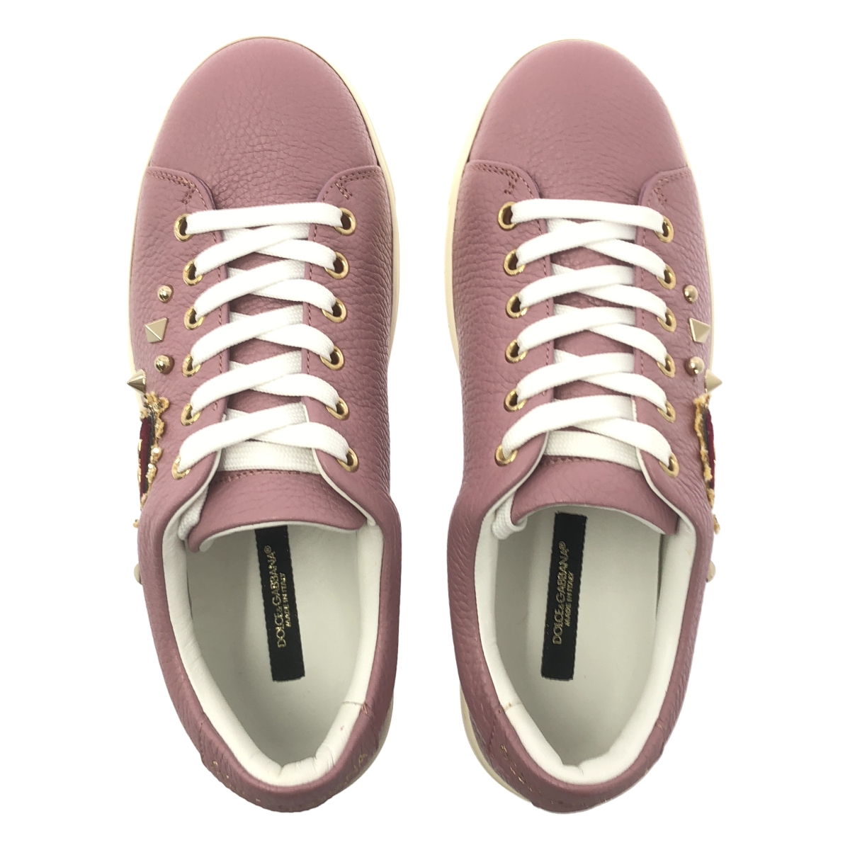 DOLCE&GABBANA / ドルチェ&ガッバーナドルガバ レザー スタッズ スニーカー