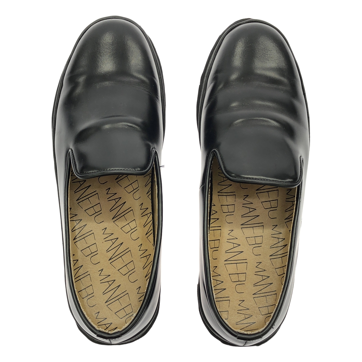 MANEBU / マネブ HEEHAW フェイススキン カウレザー スリッポン シューズ