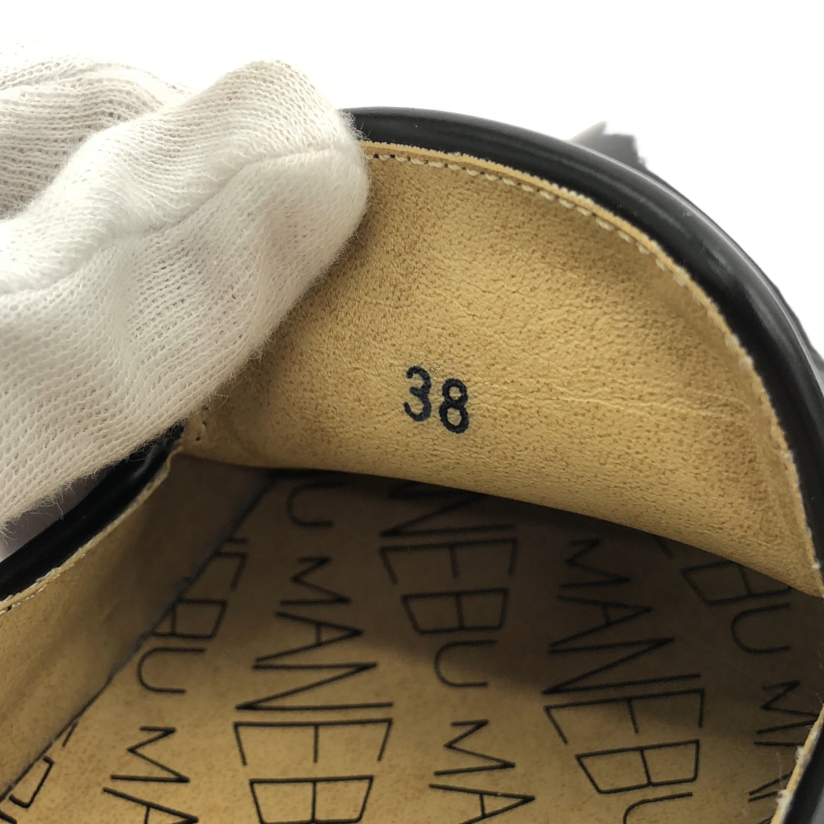 MANEBU / マネブ HEEHAW フェイススキン カウレザー スリッポン シューズ