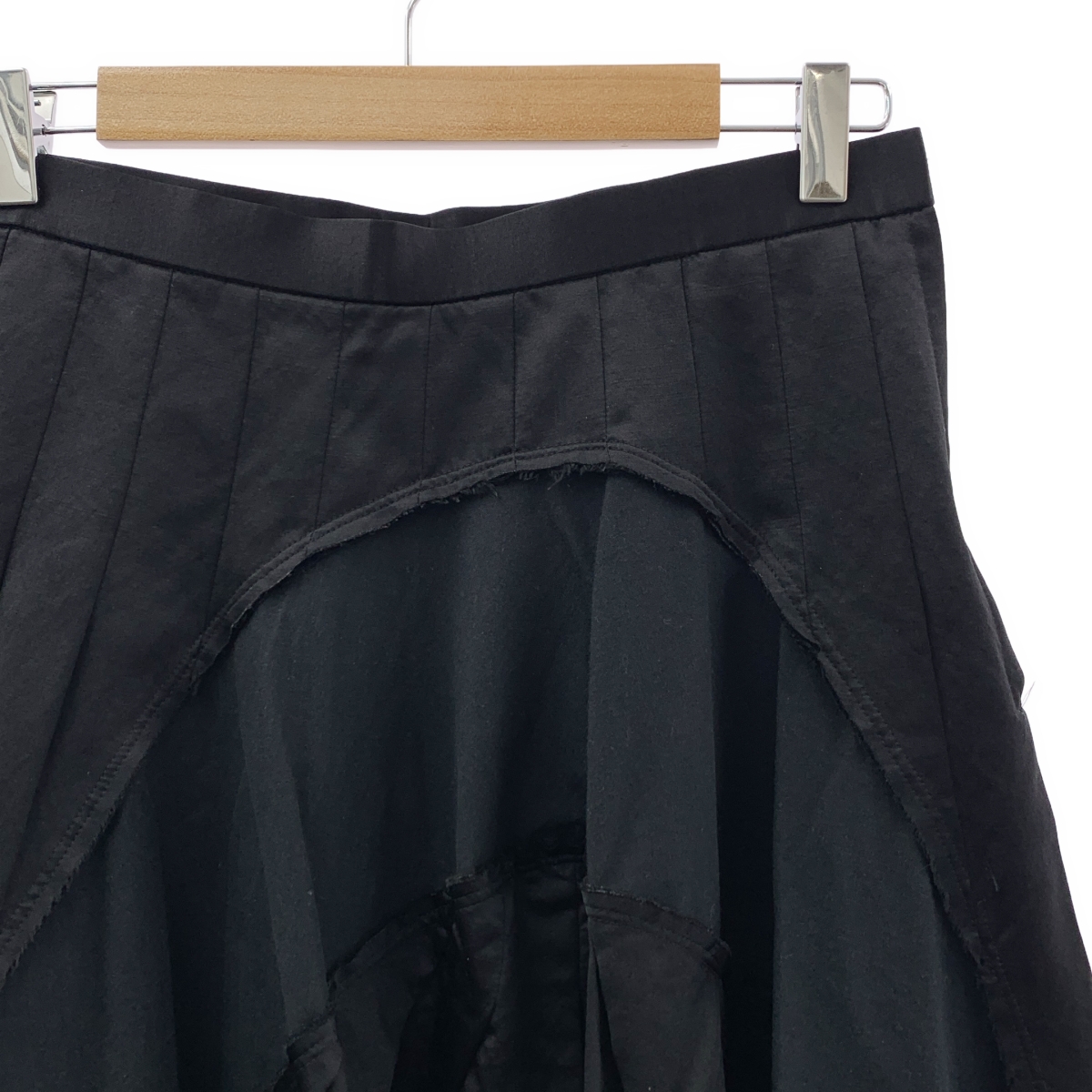 COMME des GARCONS / コムデギャルソン ウール シルク 異素材切替 スカート