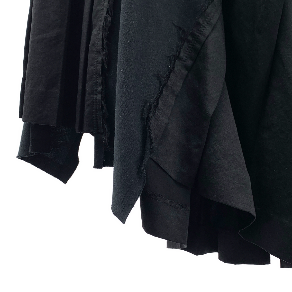 COMME des GARCONS / コムデギャルソン ウール シルク 異素材切替 スカート