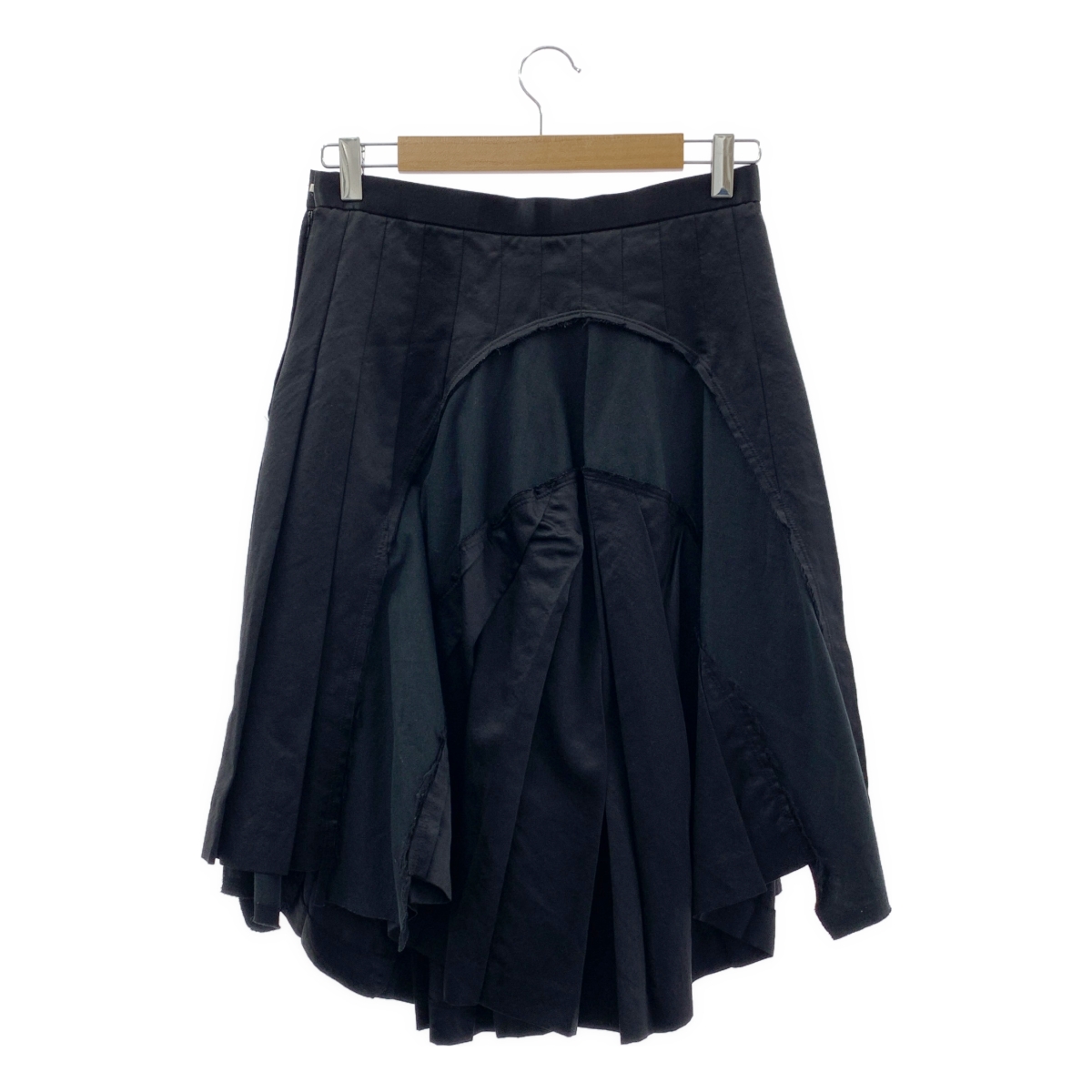 COMME des GARCONS / コムデギャルソン ウール シルク 異素材切替 スカート