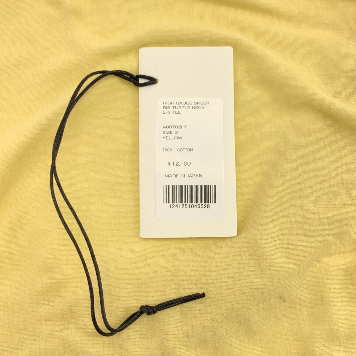 AURALEE / オーラリー HIGH GAUGE SHEER RIB TURTLE NECK L/S TEE カットソー