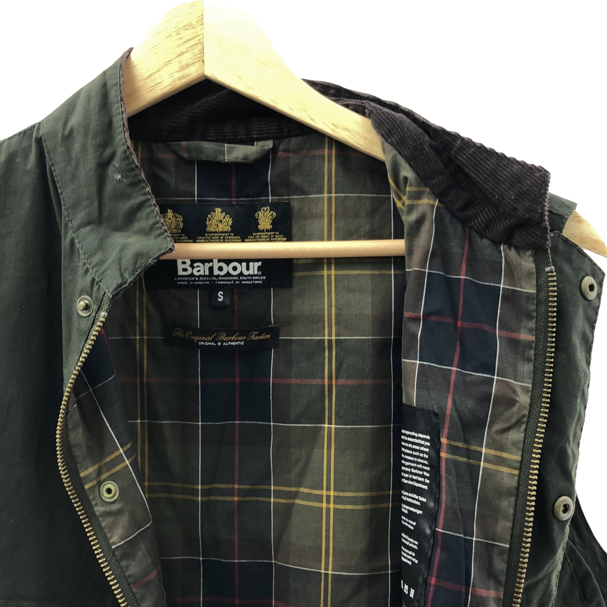 Barbour / バブアー SUMMER W/COAT オイルドコットン ジップアップ ベスト