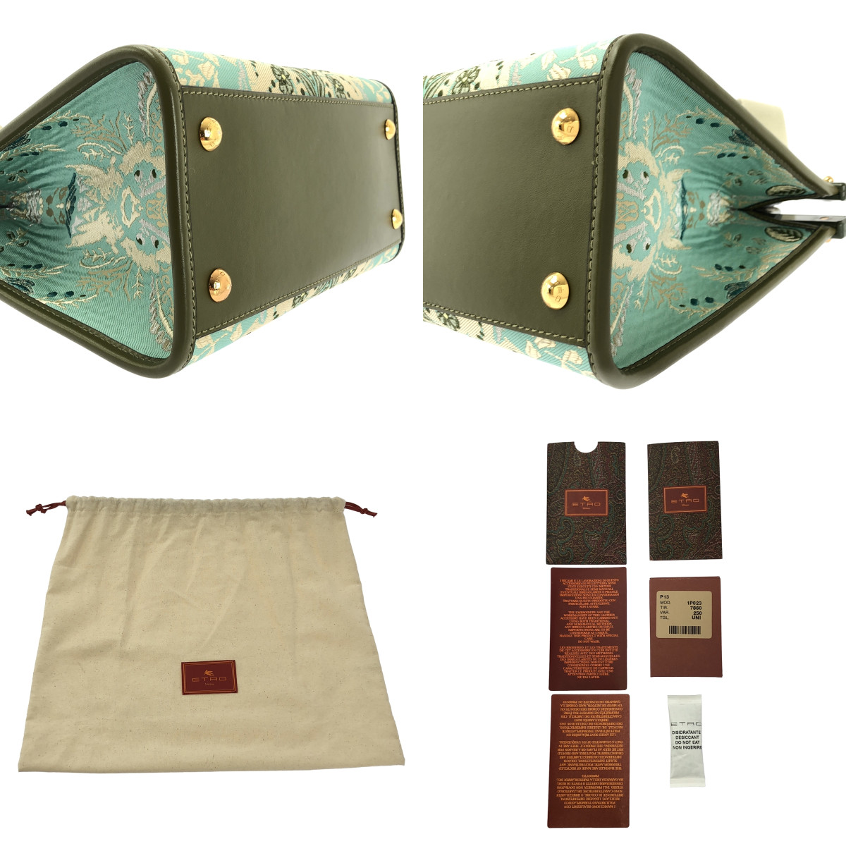 ETRO / エトロ フローラル ジャガード ラブトロッター ハンドバッグ