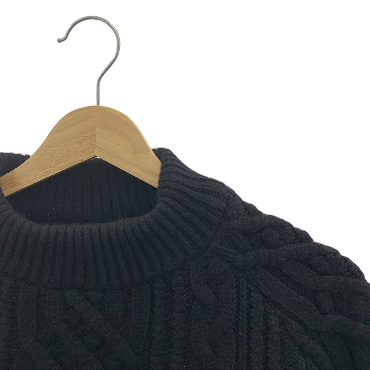 sacai / サカイ 異素材 切替 ドッキング ケーブル ニット セーター