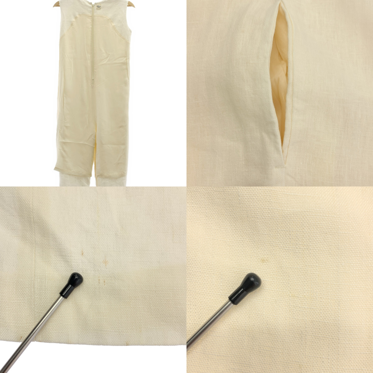 Ron Herman / ロンハーマン リネン ポケット ノースリーブ サロペット / 裏地付き