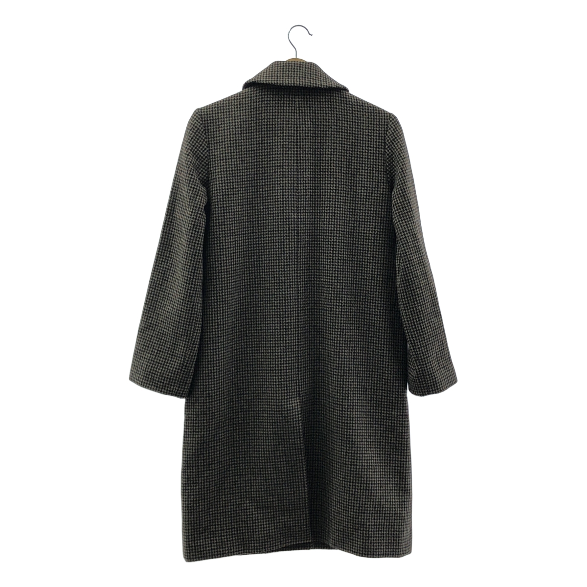 A.P.C. / アーペーセー ウール 千鳥格子 ステンカラー コート / 総裏地